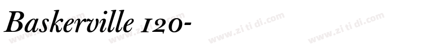 Baskerville 120字体转换